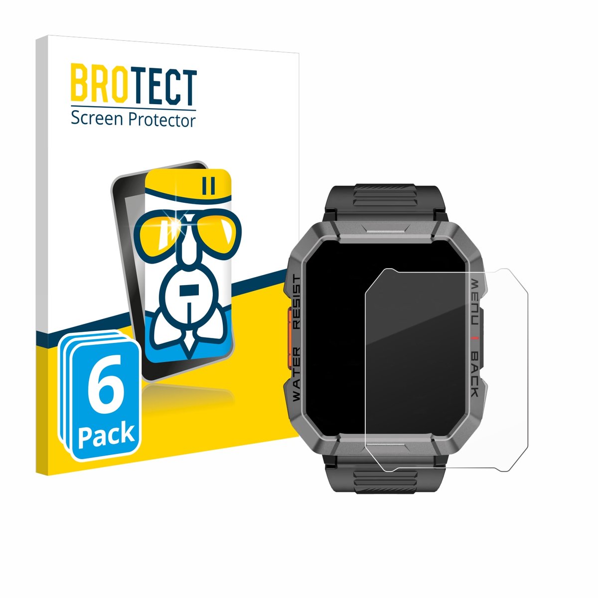 Screenprotector 6 Stuks voor Blackview W60 2.01" Beschermglas transparant