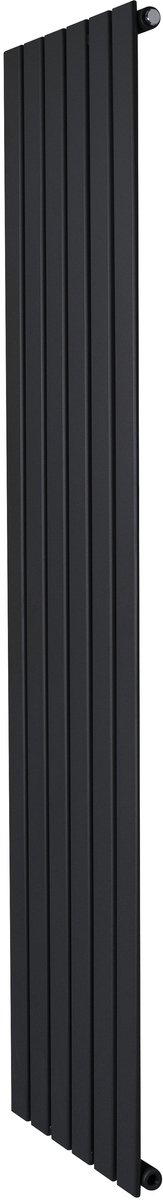 1-kolom design radiator - 1800x420 mm - zwart - vlakke panelen