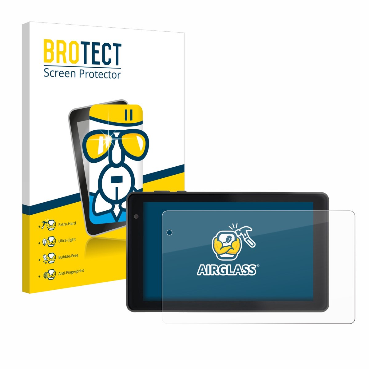 Screenprotector voor Lisciani Mio Tab 7 Beschermglas transparant