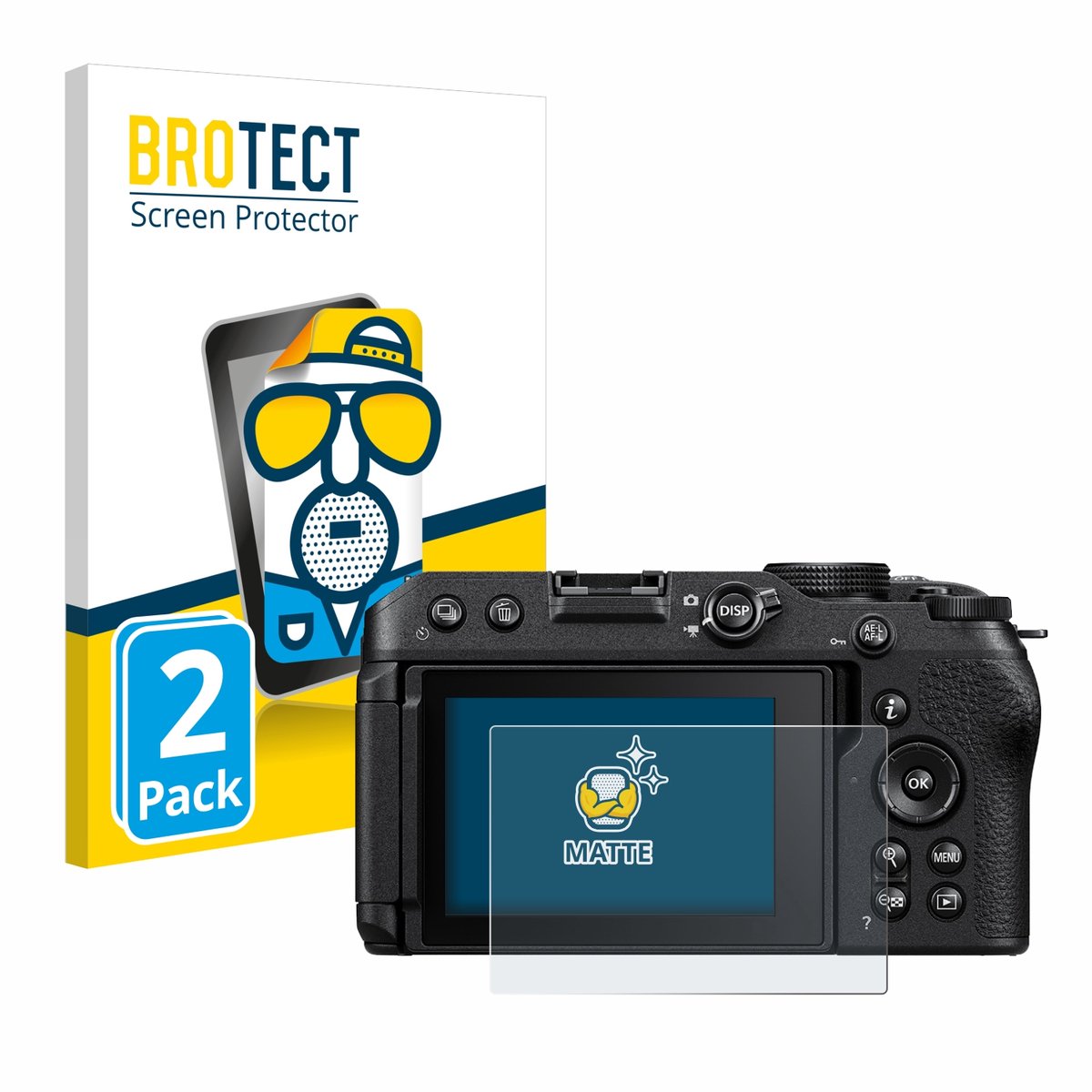 BROTECT - Screenprotector voor Nikon Z 30 - Folie Beschermfolie matte 2 Stuks
