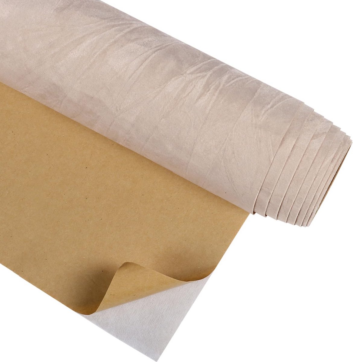 Zelfklevend Beige Vilt Behang voor Meubels en Laden - 30x200 cm
