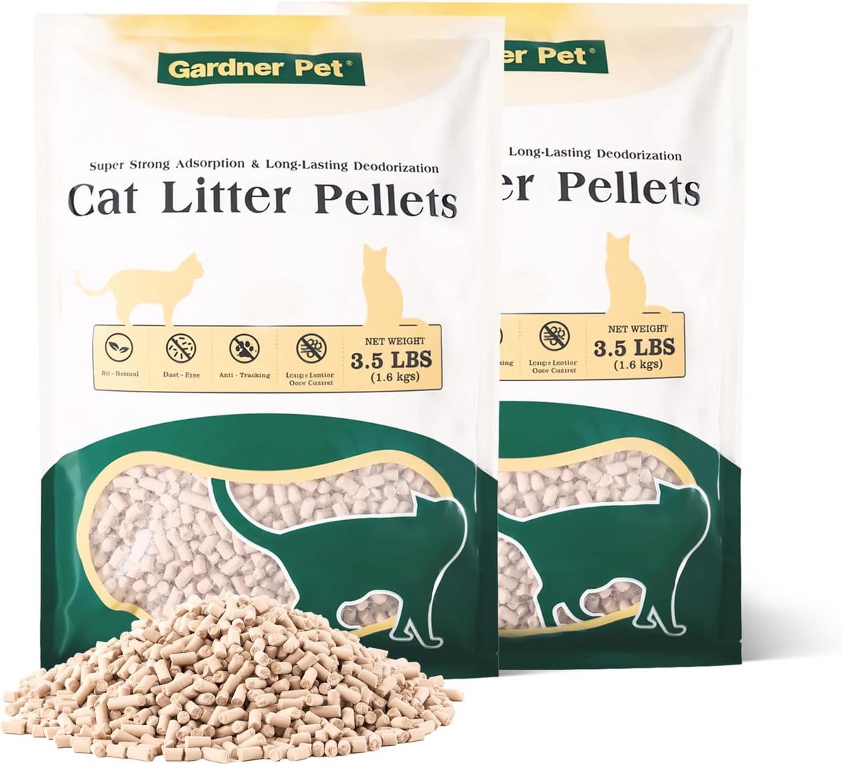 2x Duurzame Zeoliet Kattenbakvulling voor Tweelaags Systemen - Absorberend & Geurbindend