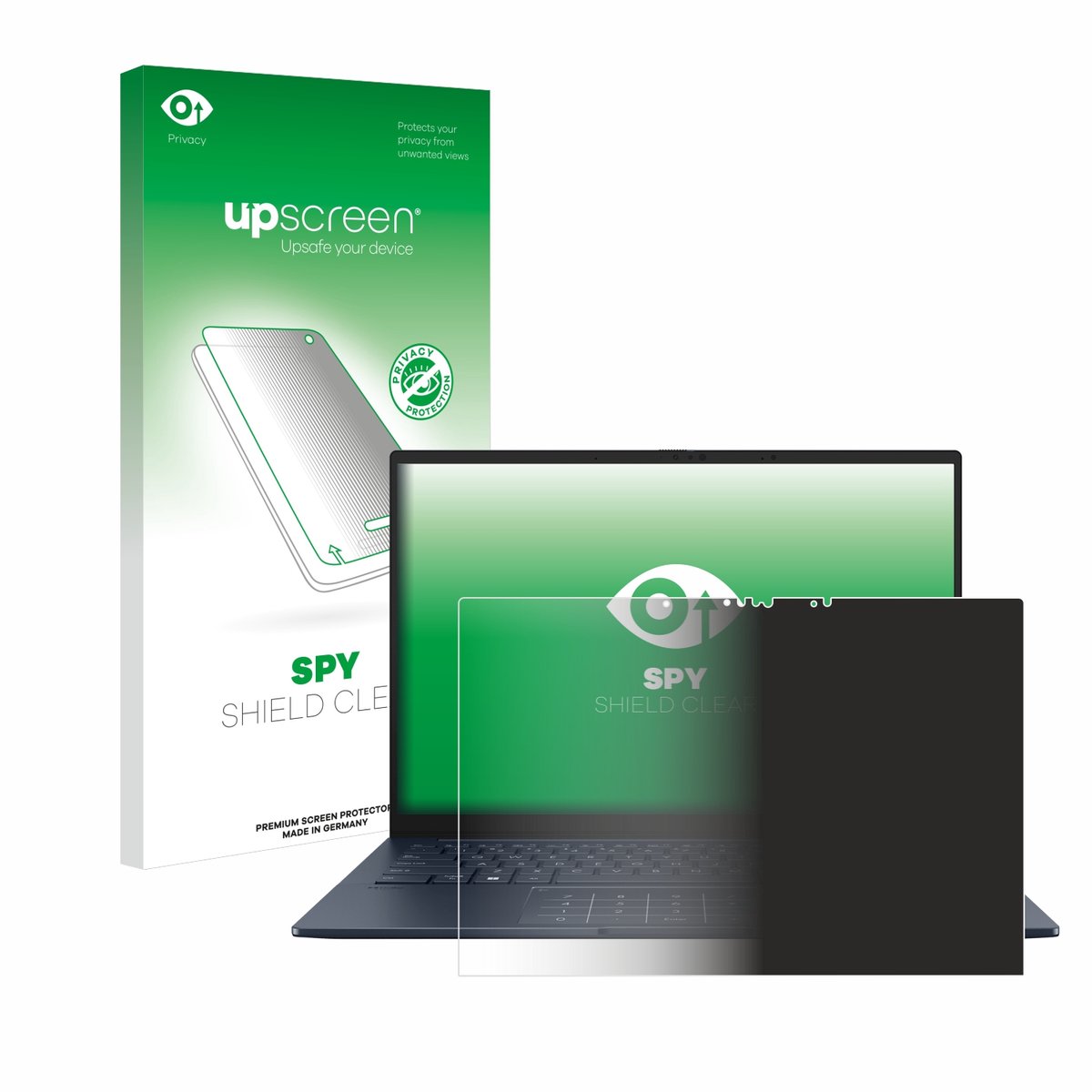 upscreen - privacy screenprotector voor ASUS ZenBook 14 OLED UX3405 Touch - Folie Beschermfolie Blauwlichtfilter