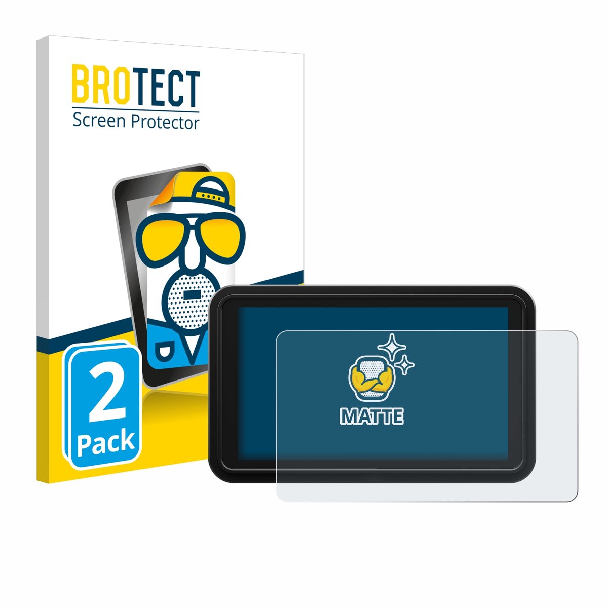 BROTECT - Screenprotector voor Atomos Shinobi 2 - Folie Beschermfolie matte 2 Stuks