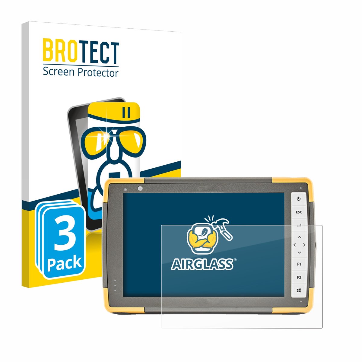 Screenprotector 3 Stuks voor Topcon FC-6000 Beschermglas transparant