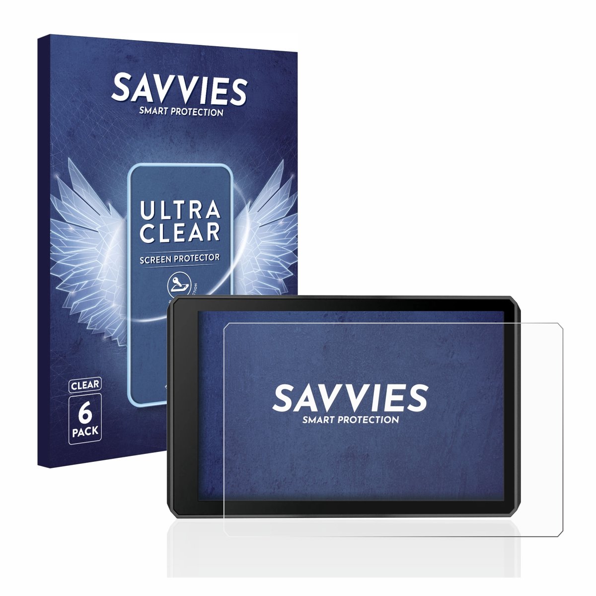 Savvies - Screenprotector voor Garmin zumo XT2 - Folie Beschermfolie transparant 6 Stuks