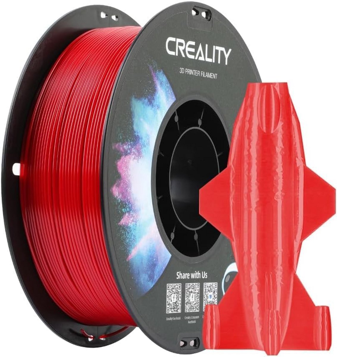 Rood PETG Filament voor 3D Printers - Hoge Kwaliteit en Duurzaam