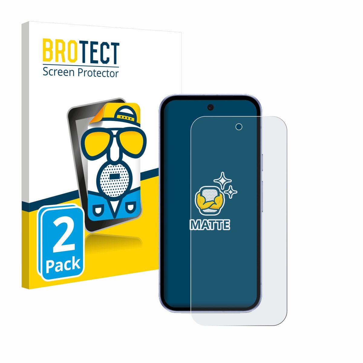 BROTECT - Screenprotector voor Google Pixel 9a - Folie Beschermfolie matte 2 Stuks