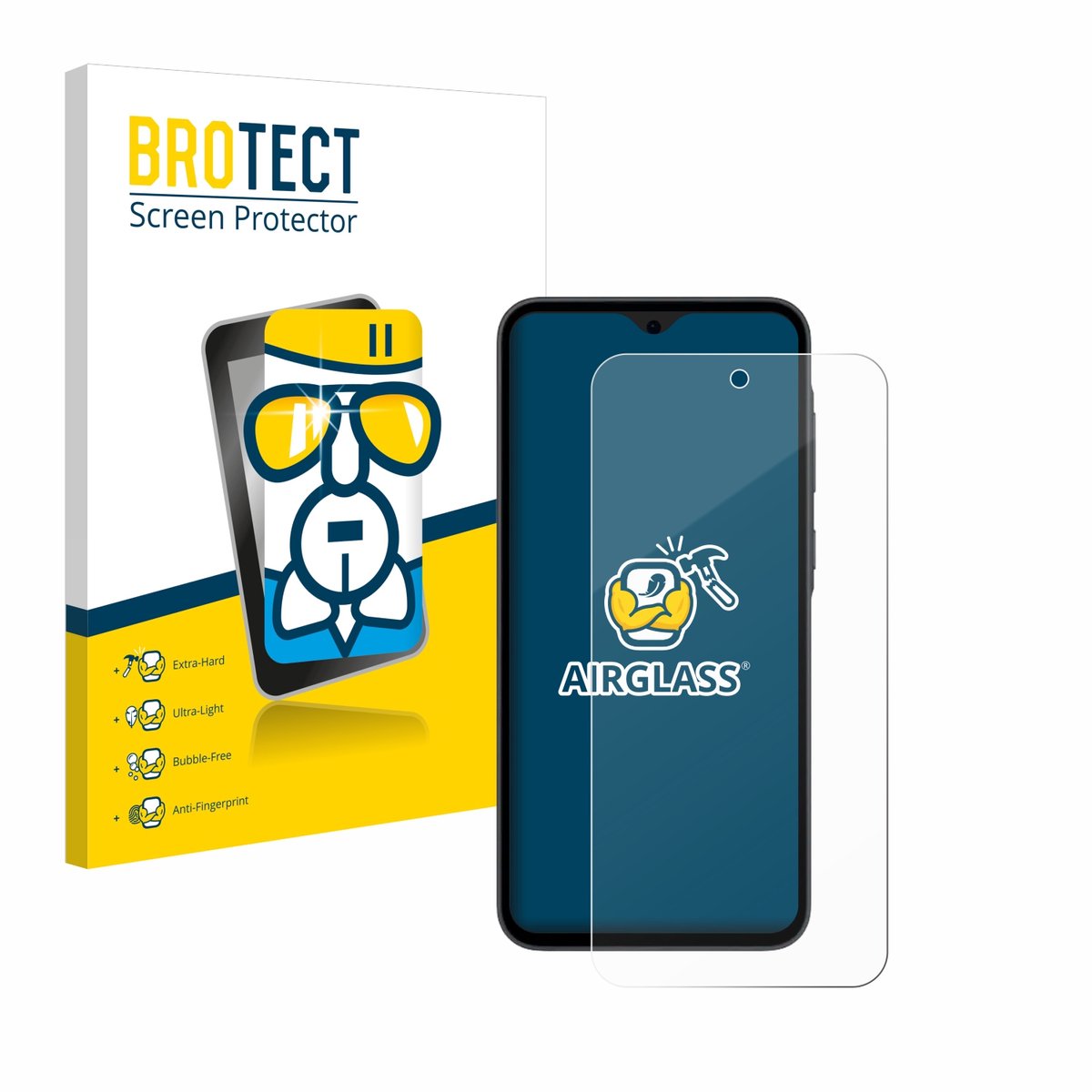 Screenprotector voor Samsung Galaxy A35 5G Beschermglas transparant