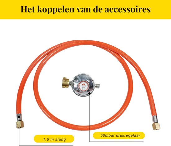MIRA® Wokbrander - Kookbrander - Wok Brander - Camping Kooktoestel - Zwart - 40cm x 40cm x 17cm; 3.82 kg van Merkloos — afbeelding 5
