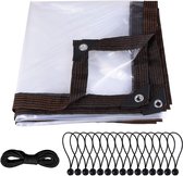 RWB® Veranda Zeil - Transparant Zeil - Afdekzeil - Transparant - 34 x 26 x 9 cm