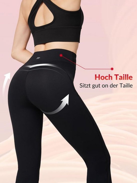 Yvette Thermische Flared Legging - Zwart - Hoge Taille - XL — afbeelding 5