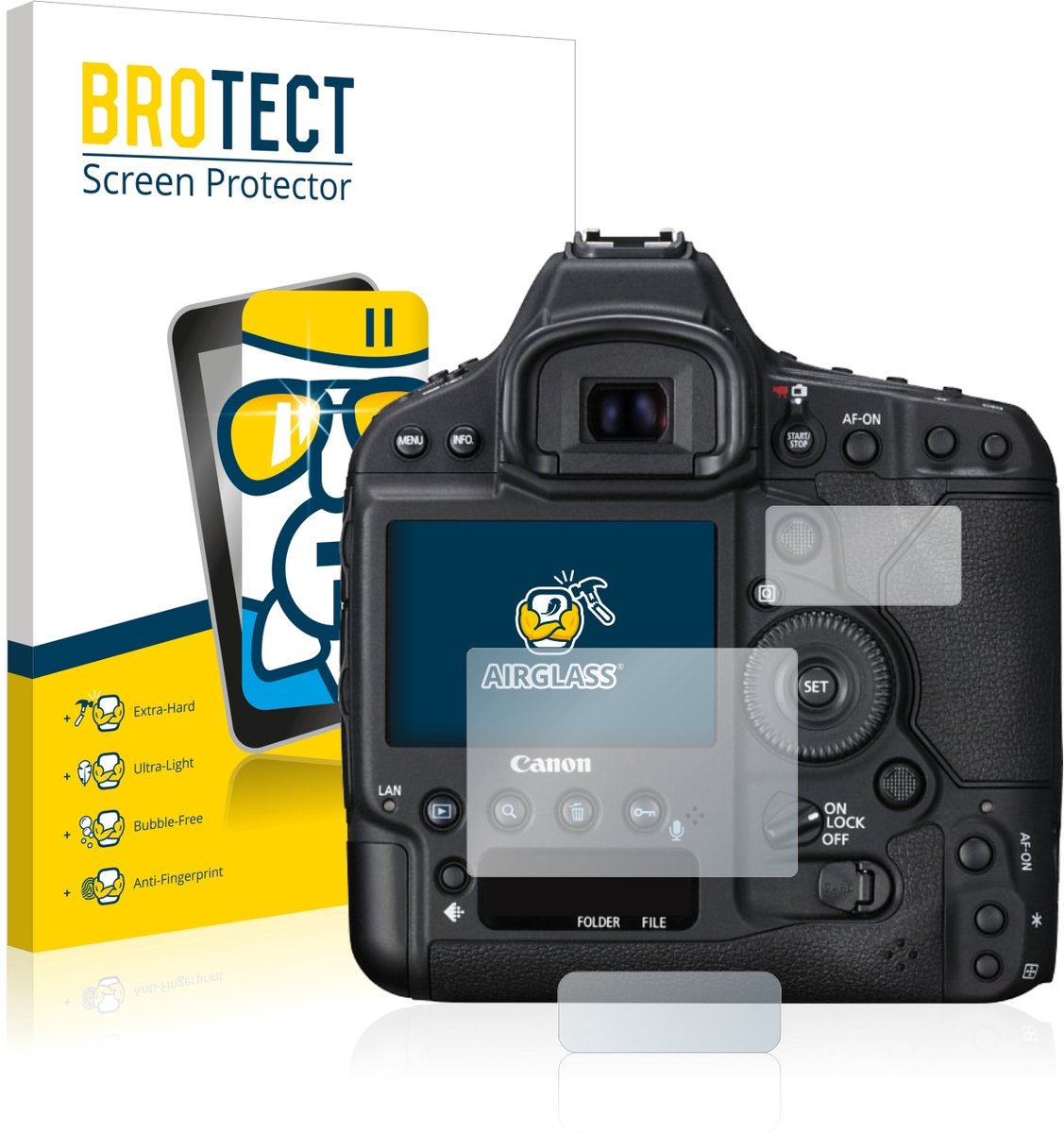 Screenprotector voor Canon EOS 1D X Mark II Beschermglas transparant