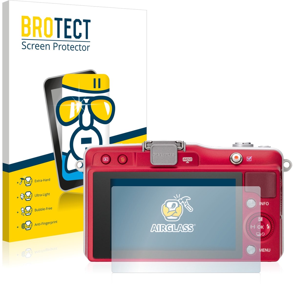 Screenprotector voor Olympus PEN Mini E-PM2 Beschermglas transparant