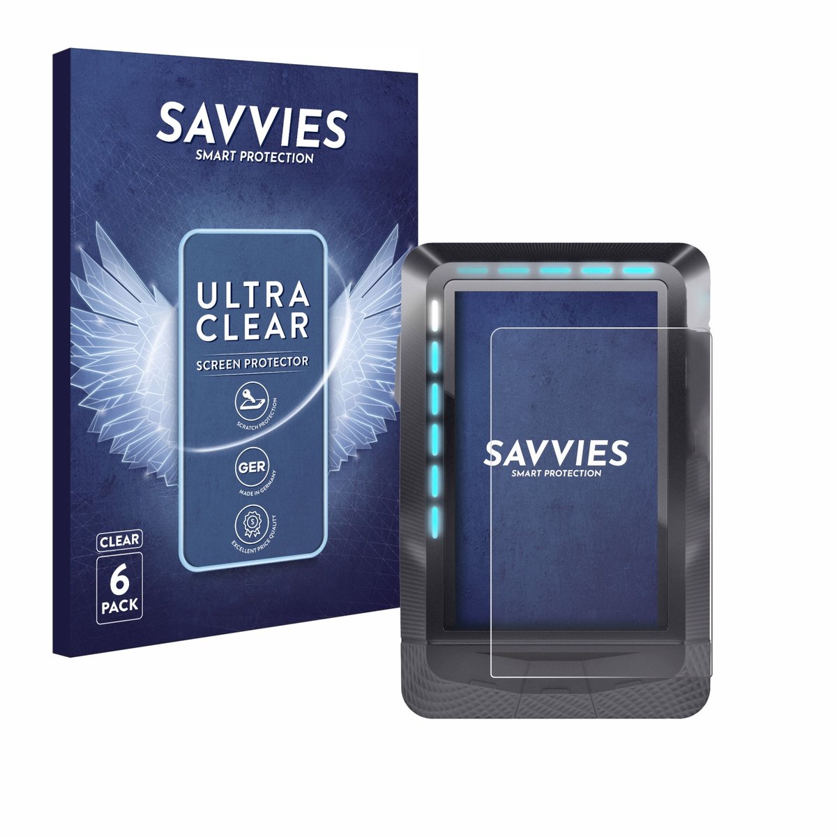 Savvies - Screenprotector voor Wahoo Elemnt GPS - Folie Beschermfolie transparant 6 Stuks