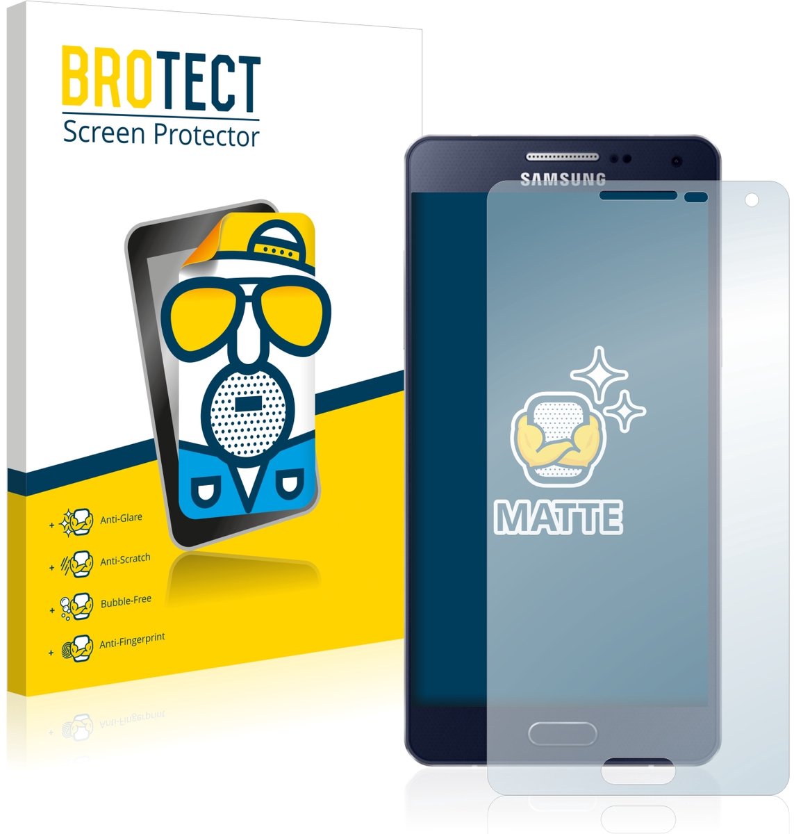 BROTECT - Screenprotector voor Samsung Galaxy A5 2015 - Folie Beschermfolie matte 2 Stuks