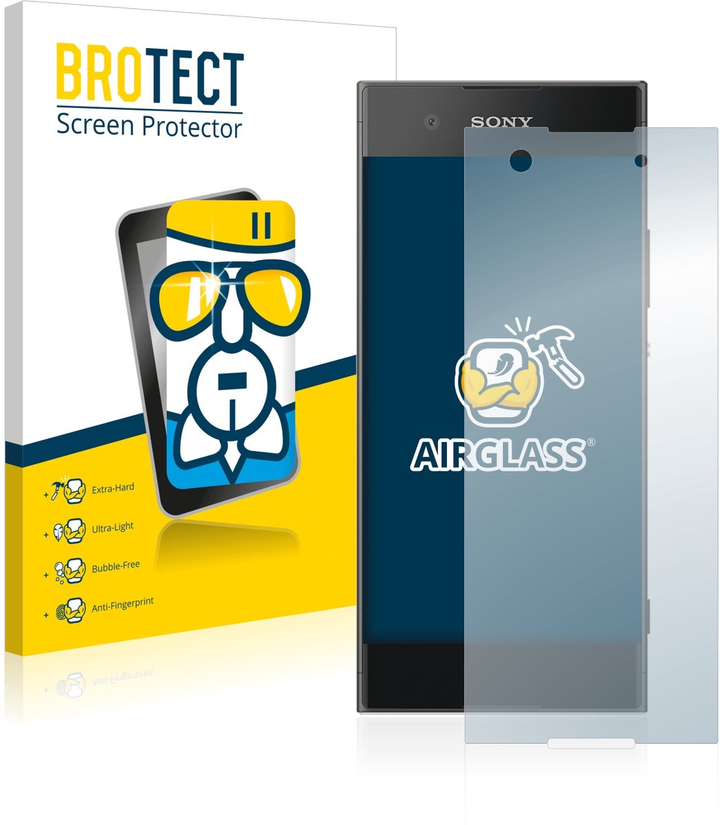 Screenprotector voor Sony Xperia XA1 Beschermglas transparant