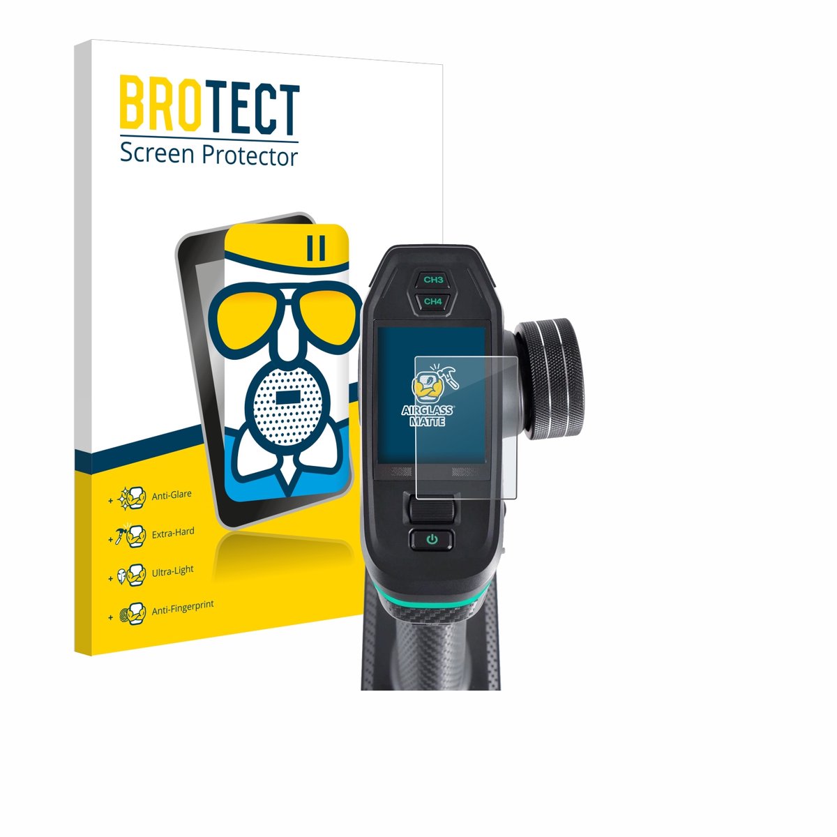 BROTECT - Screenprotector voor DumboRC DDF-350 - Folie Beschermfolie Beschermglas matte