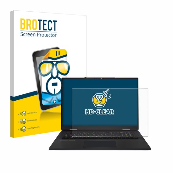 BROTECT - Screenprotector voor MSI Titan 18 HX AI 2025 - Folie Beschermfolie transparant