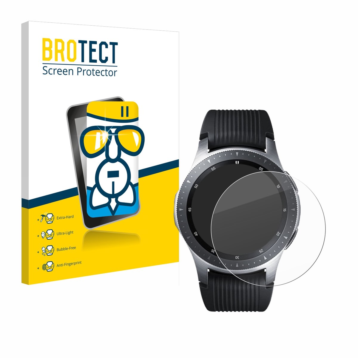 Screenprotector voor Samsung Galaxy Watch (46 mm) Beschermglas transparant