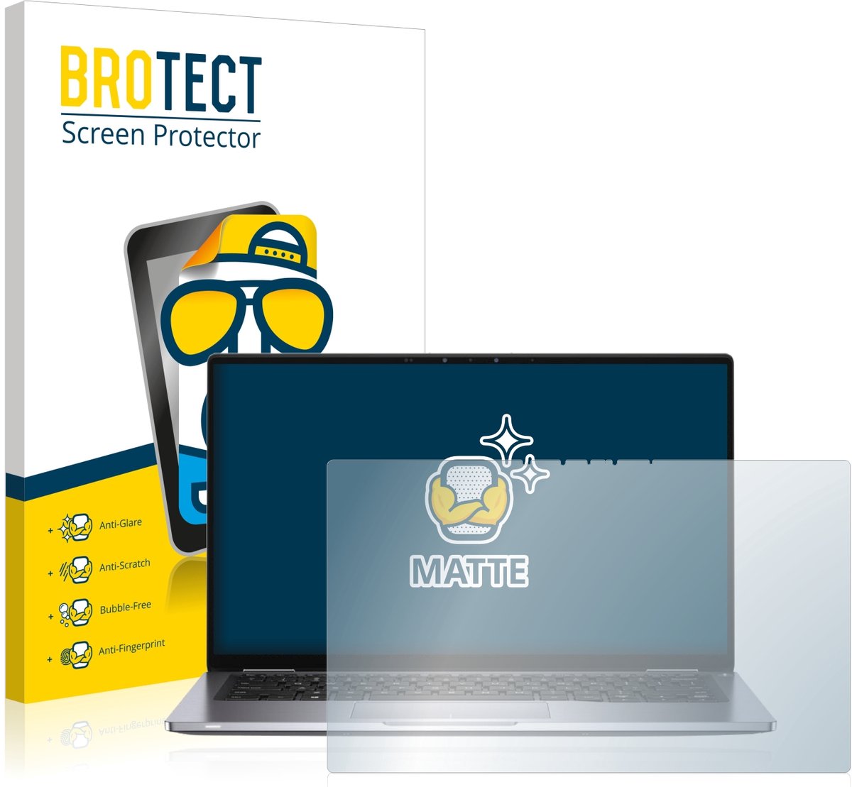 BROTECT - Screenprotector voor Dell Latitude 7400 2-in-1 - Folie Beschermfolie matte