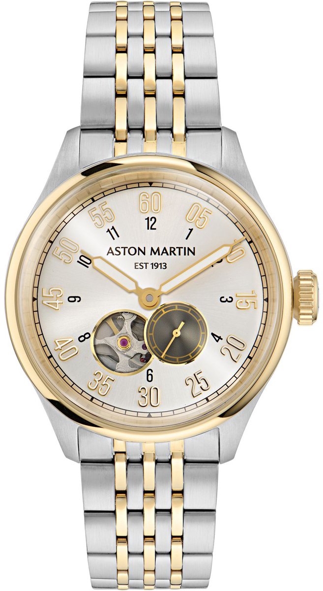 Aston Martin Aml Timeless TS1 MTTS1F503 Horloge - Leer - Multi - Ø 41 mm