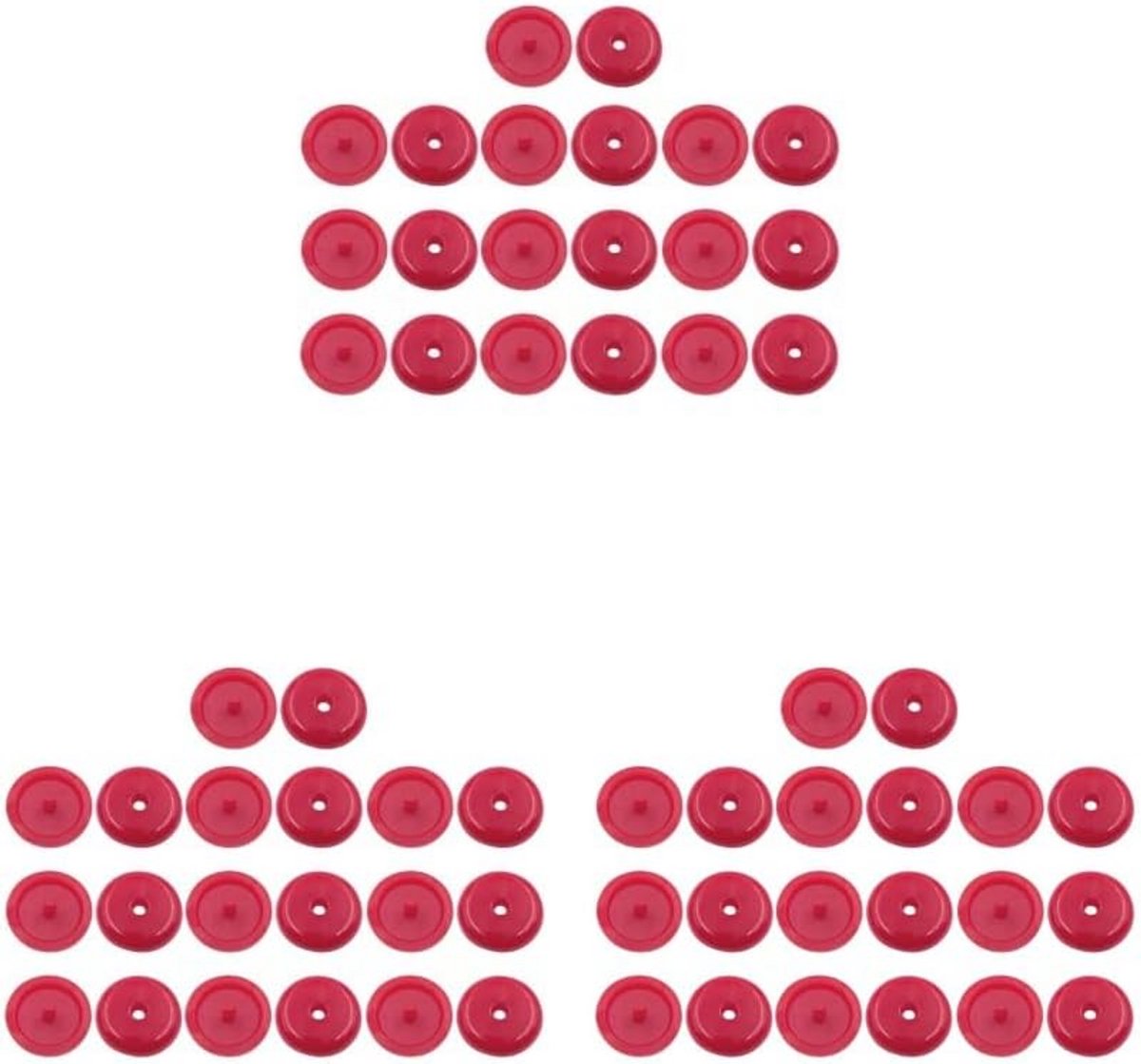 3 Sets Veiligheidsgordel Klemmen Voorkomt Schuiven Gordelgesp 16mm Rood