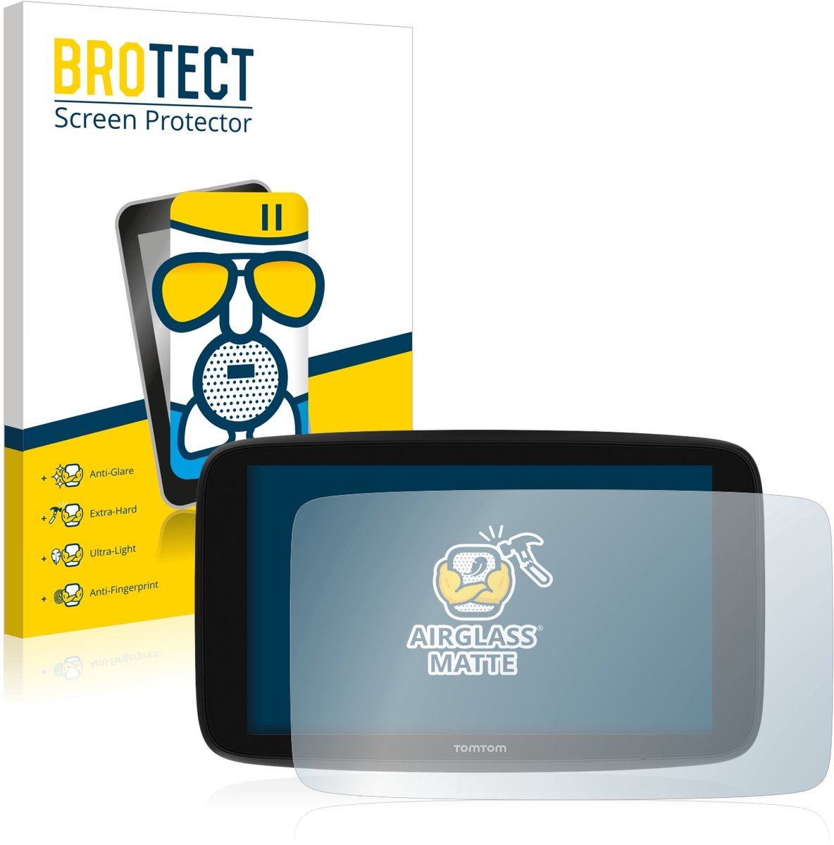 BROTECT - Screenprotector voor TomTom Go Expert 6" - Folie Beschermfolie Beschermglas matte