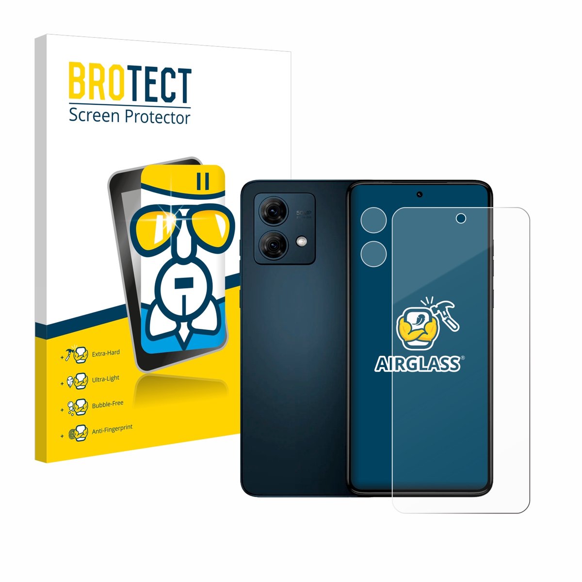 Screenprotector voor Motorola Moto G84 (Voor+Camera) Beschermglas transparant