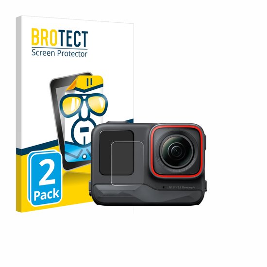 BROTECT - Protection d'écran pour Insta360 Ace Pro (Affichage avant) - Film de protection transparent (2 pièces)