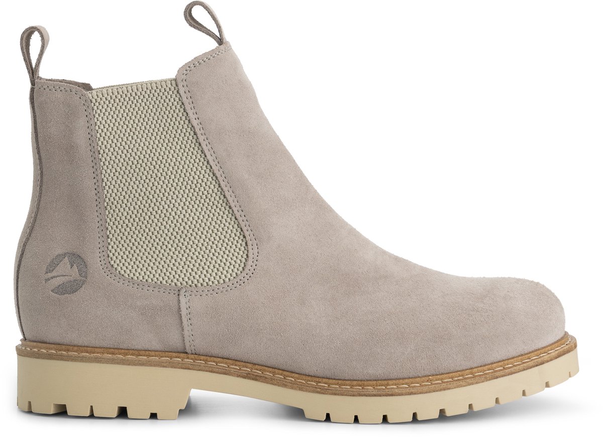 Travelin’ Skovdal Dames Chelseaboot Suede Grijs