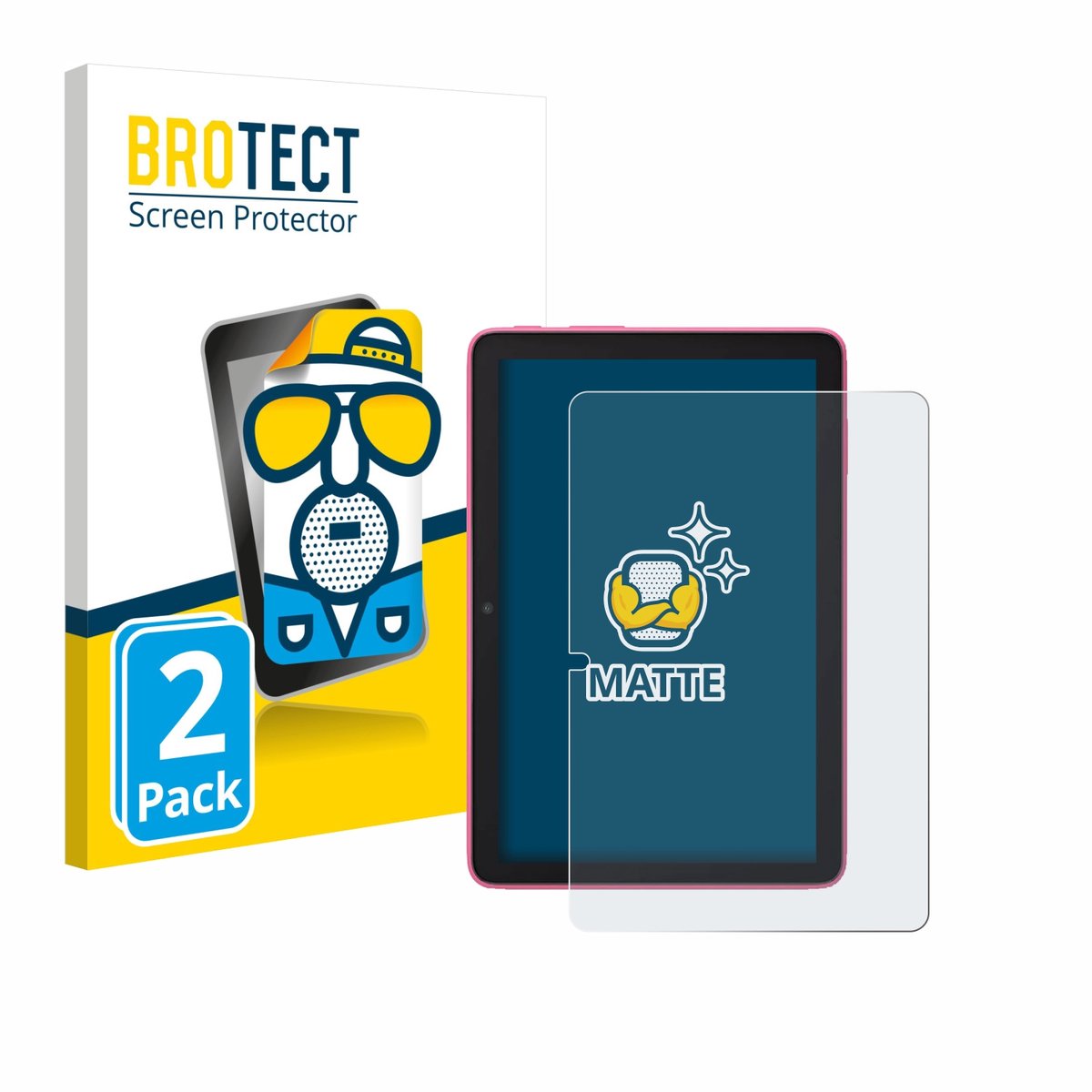 BROTECT - Screenprotector voor Amazon Fire HD 8 2024 - Folie Beschermfolie matte 2 Stuks