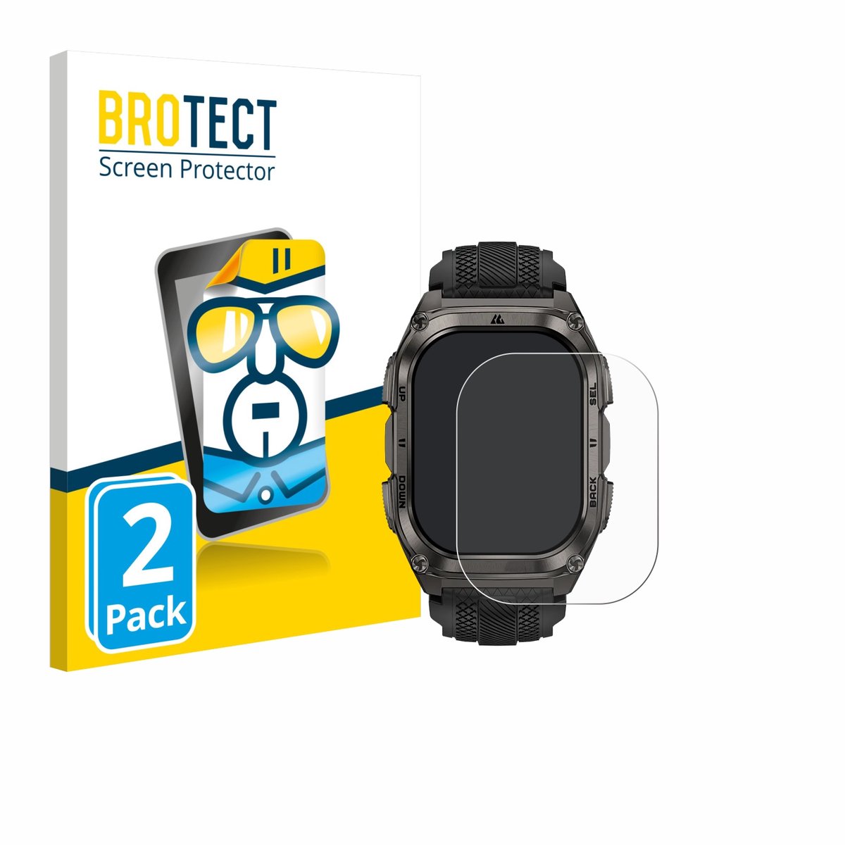 BROTECT - Screenprotector voor Kospet Tank M4 - Folie Beschermfolie transparant 2 Stuks