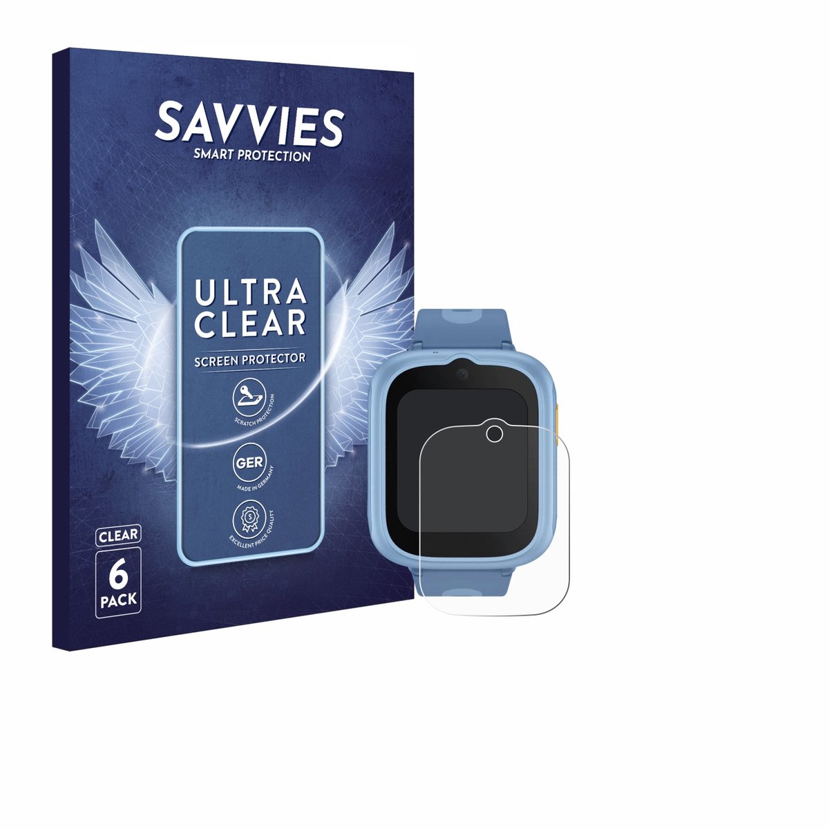Savvies - Screenprotector voor TCL Movetime MT48 - Folie Beschermfolie transparant 6 Stuks
