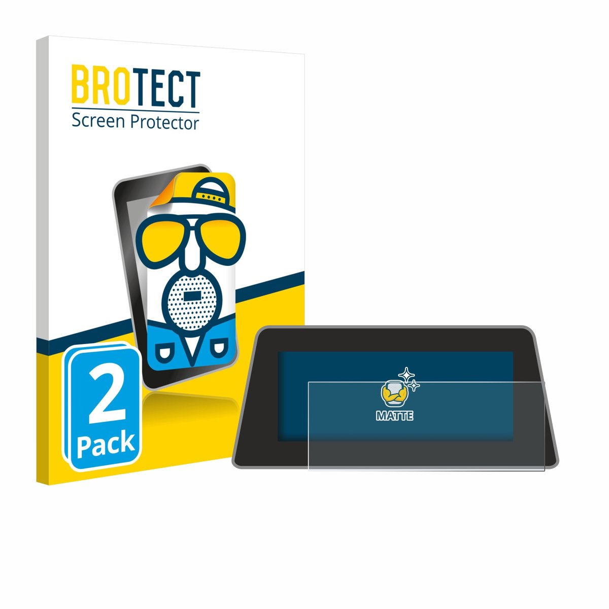 BROTECT - Screenprotector voor BMW 5 G30/G31 Navigation Business 2017-2019 - Folie Beschermfolie matte 2 Stuks