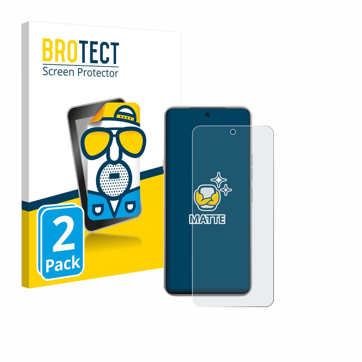 BROTECT - Screenprotector voor Tecno Camon 40 Premier - Folie Beschermfolie matte 2 Stuks