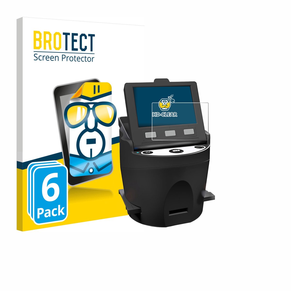 BROTECT - Screenprotector voor Kodak SCANZA - Folie Beschermfolie transparant 6 Stuks