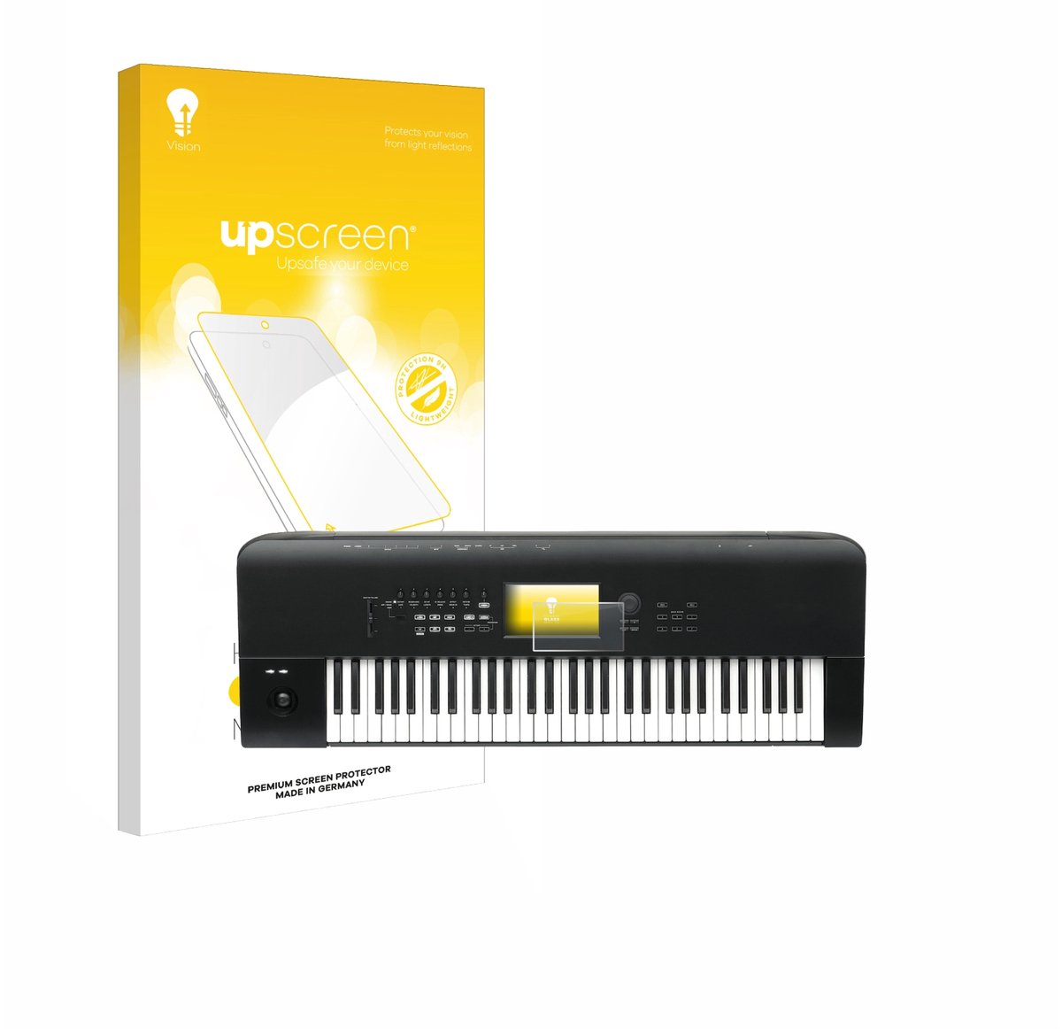 upscreen - Screenprotector voor KORG Nautilus 61 - Folie Beschermfolie Beschermglas matte