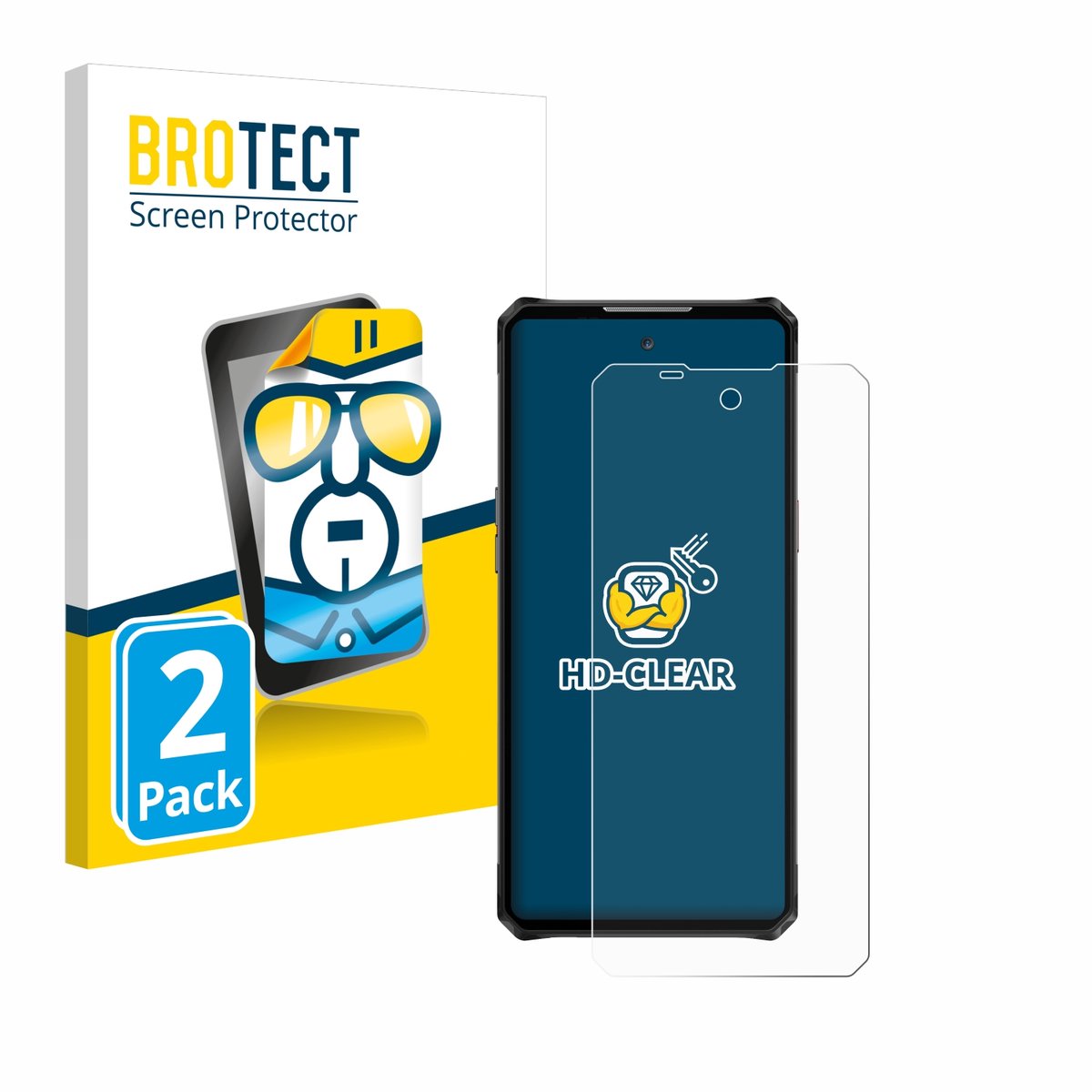 BROTECT - Screenprotector voor iiiF150 Air 3 - Folie Beschermfolie transparant 2 Stuks