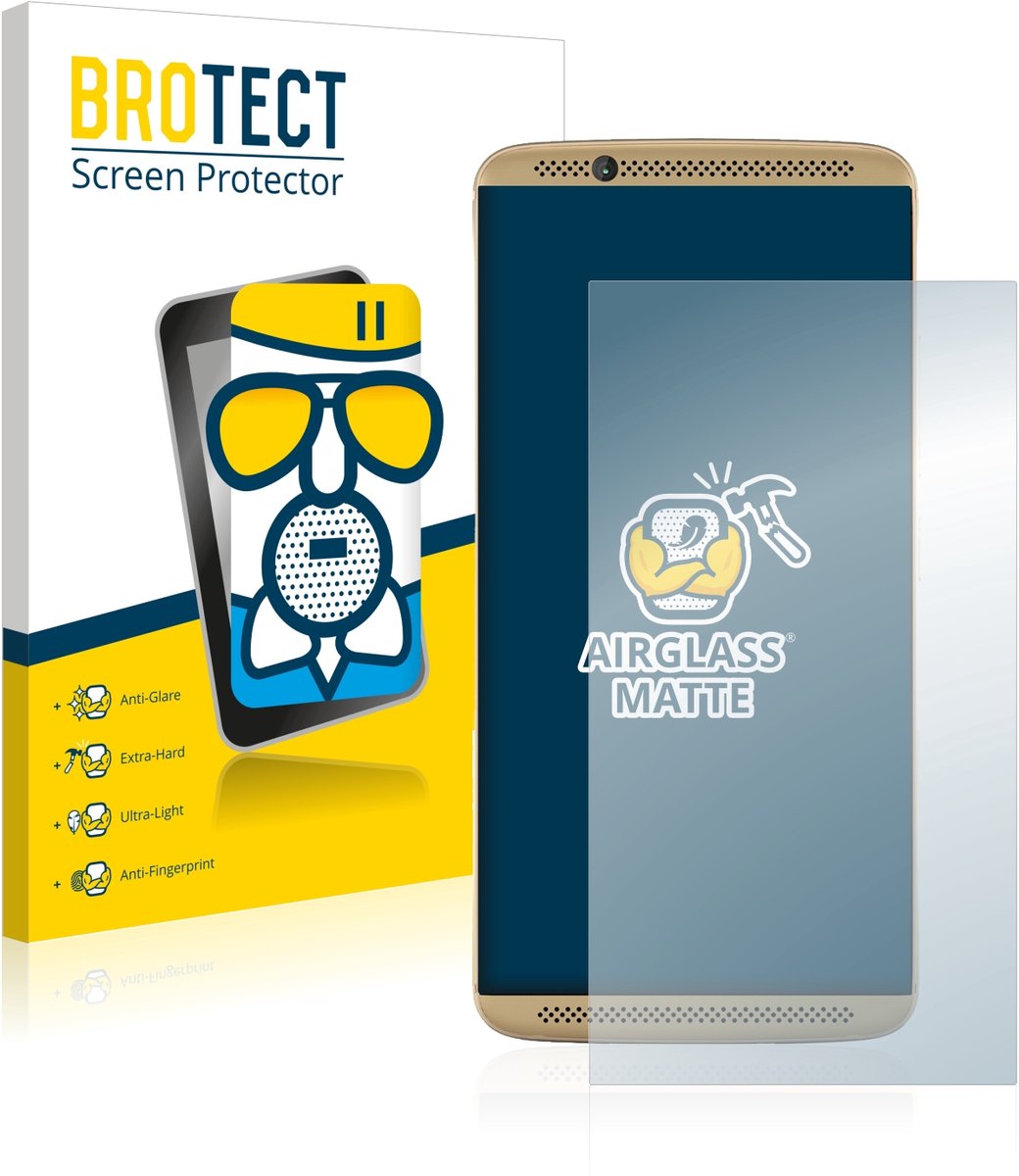 BROTECT - Screenprotector voor ZTE Axon 7 - Folie Beschermfolie Beschermglas matte