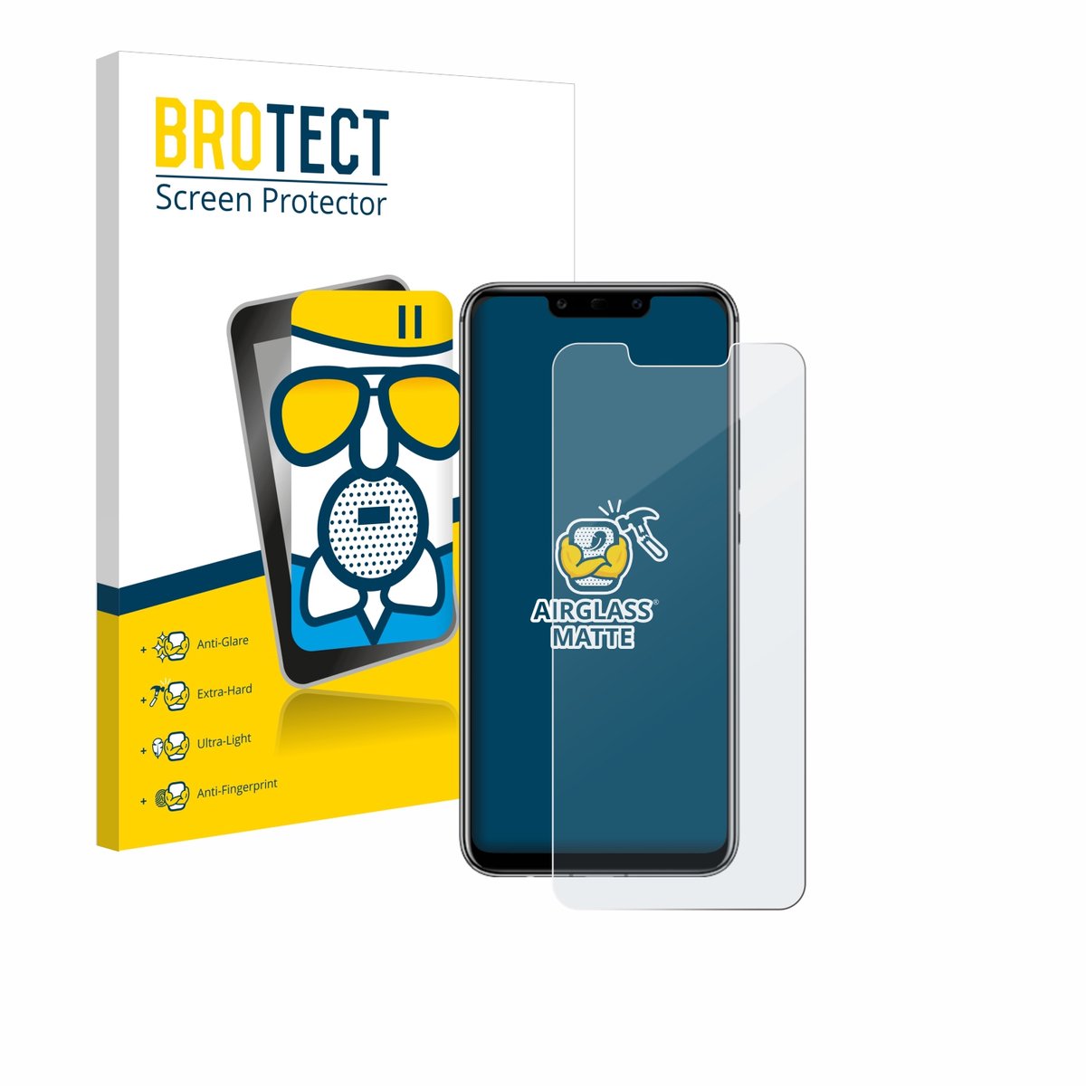 BROTECT - Screenprotector voor Huawei Mate 20 lite - Folie Beschermfolie Beschermglas matte