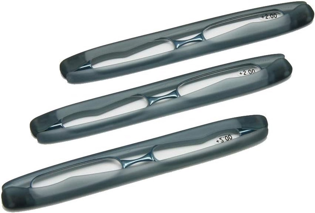 3-Pack Opvouwbare Leesbril Plus Sterkte Zakmodel Draagbaar