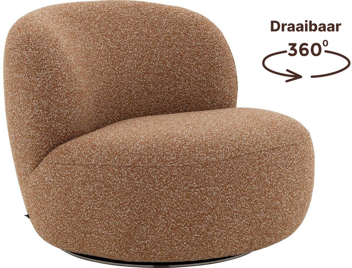 Goossens Fauteuil Avi - Stof - Rood
