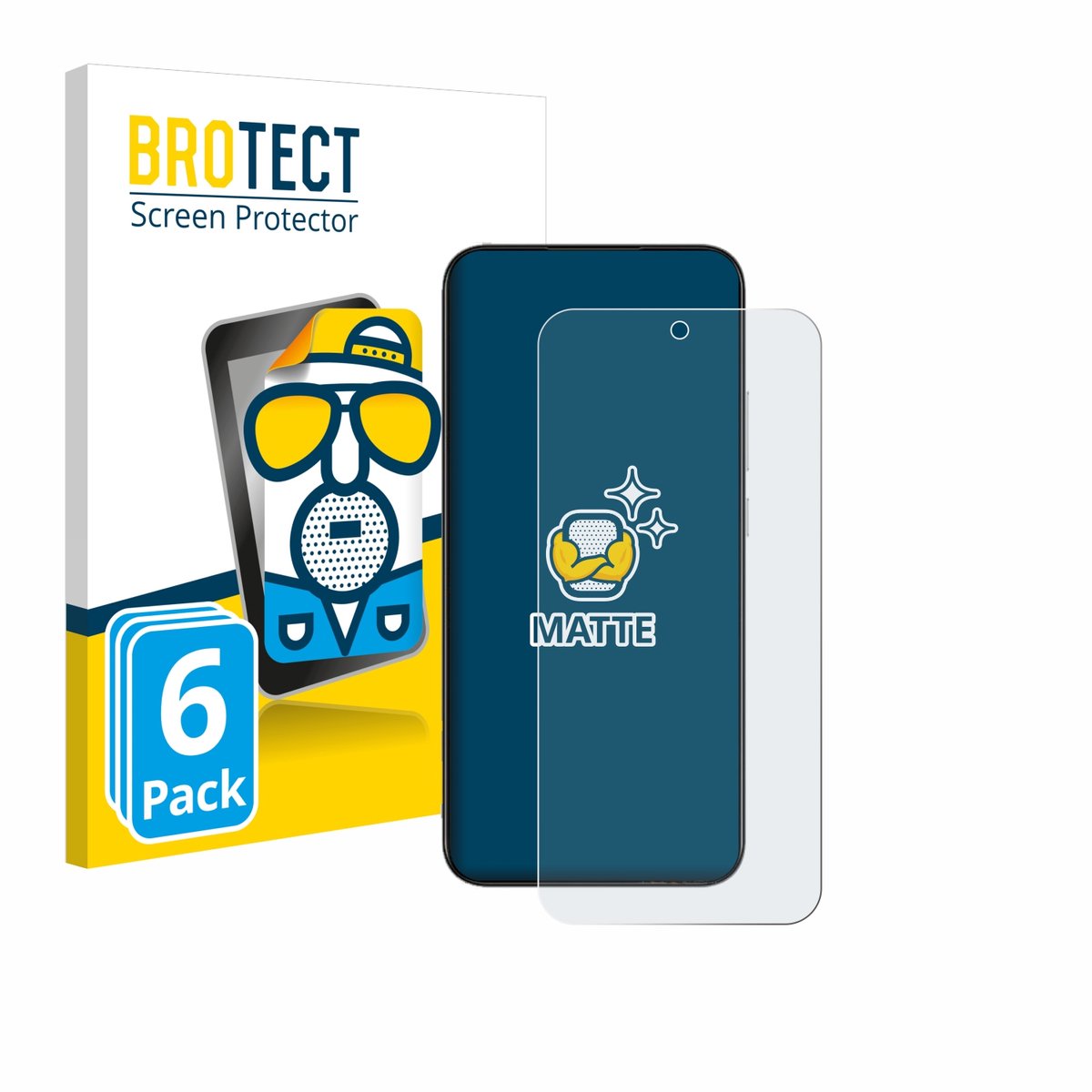 BROTECT - Screenprotector voor realme Narzo 90 - Folie Beschermfolie matte 6 Stuks