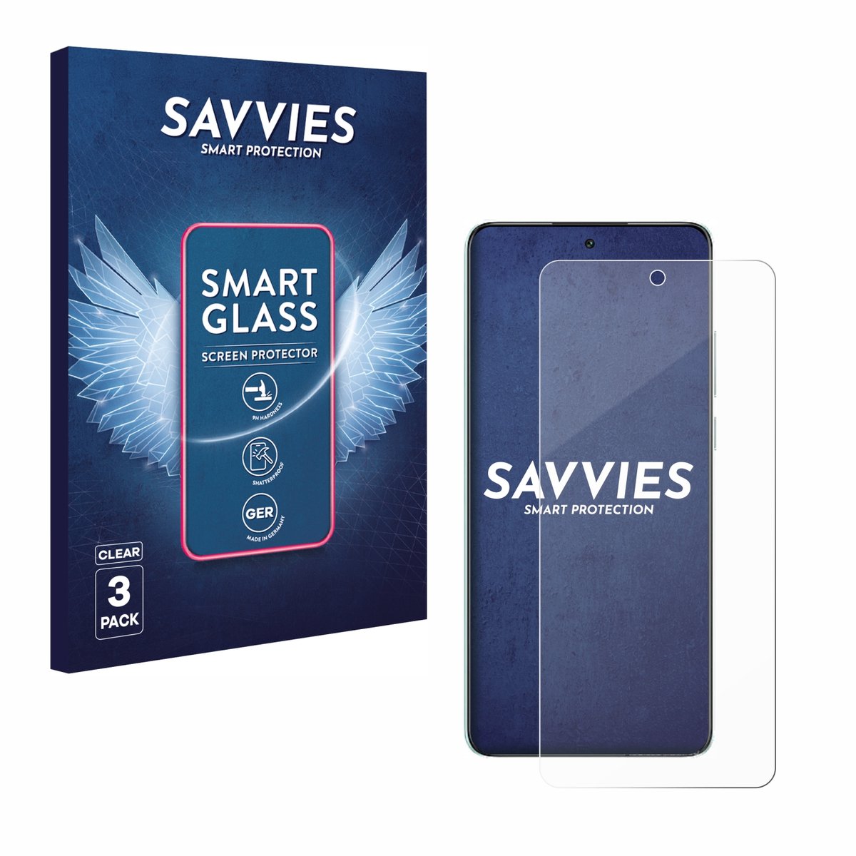 3 Stuks Savvies Screenprotector - geschikt voor Oppo K13 - beschermfolie glas transparant