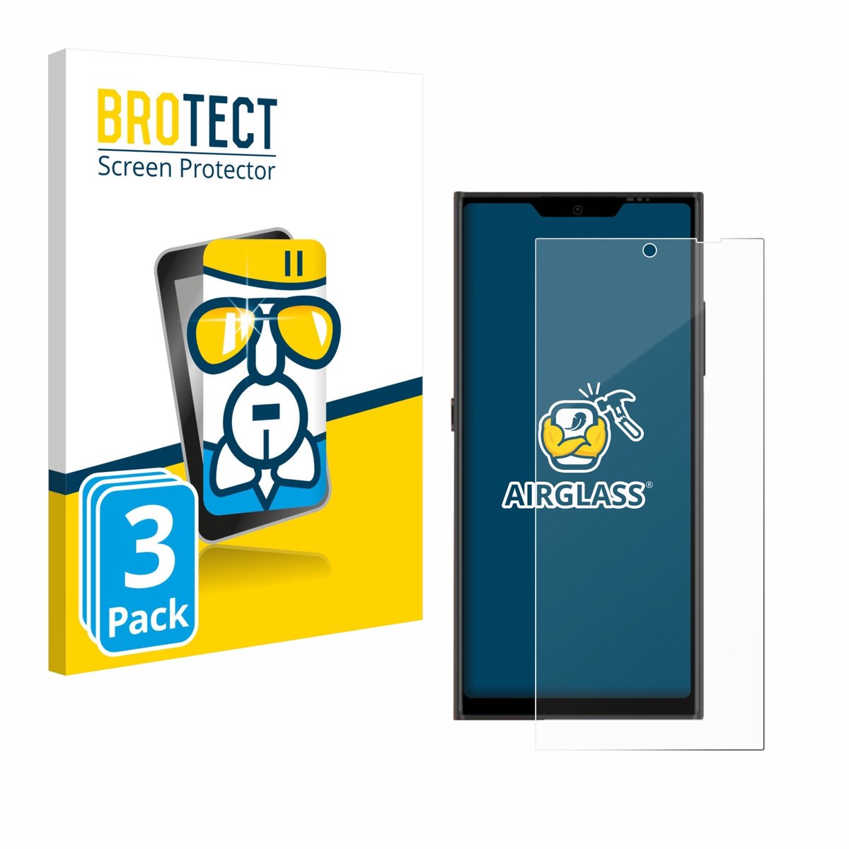 Screenprotector 3 Stuks voor Jolla Phone Beschermglas transparant