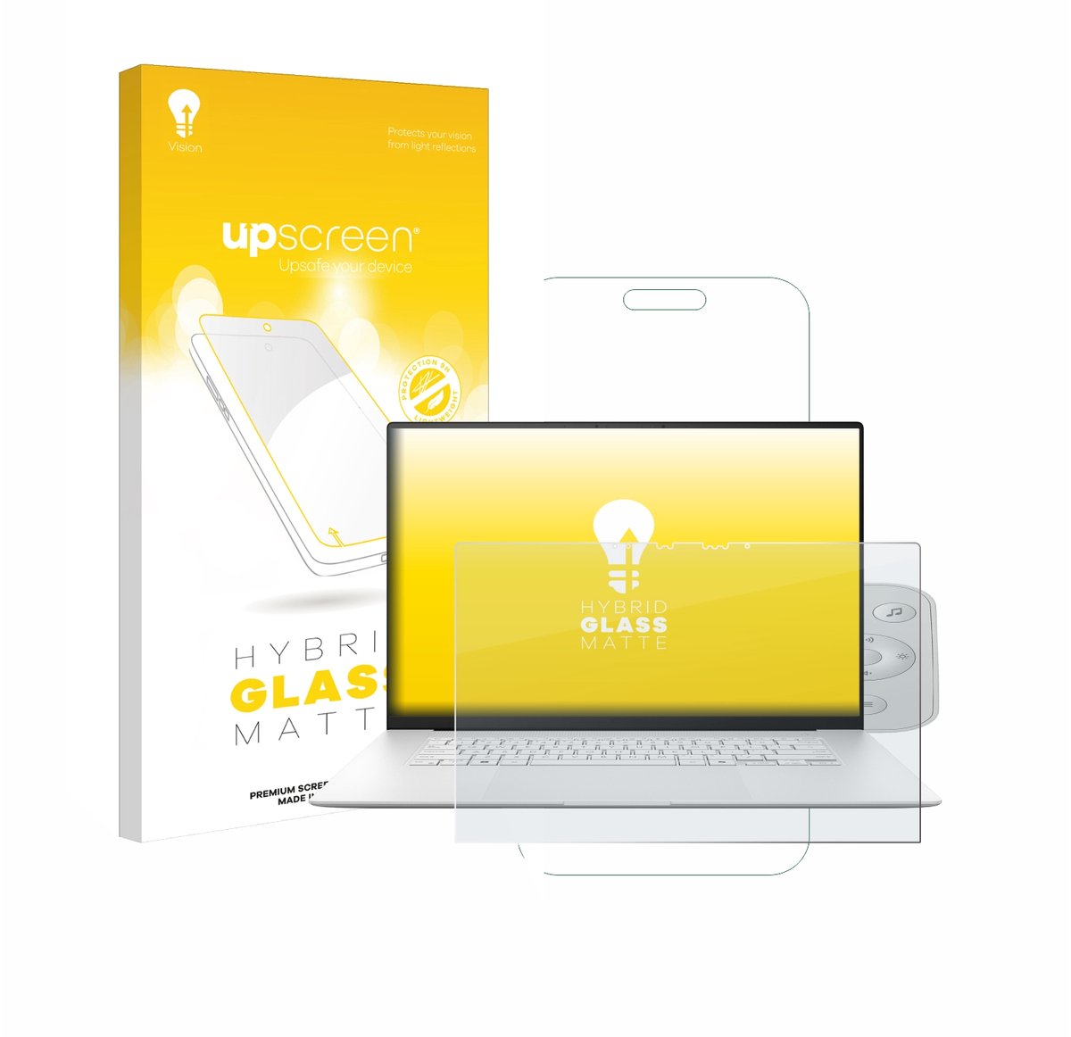 upscreen - Screenprotector voor ASUS ZenBook S 16 - Folie Beschermfolie Beschermglas matte