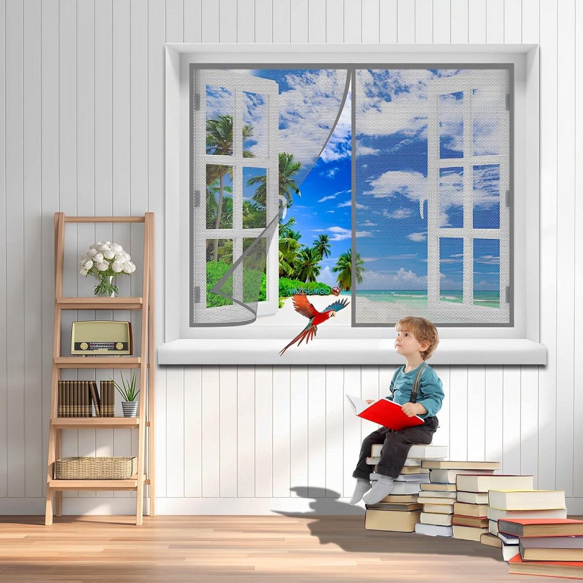 Magnetische Hor voor Deur 100x180cm - Automatisch Sluitend Insectenhor voor Balkon- en Schuifdeuren