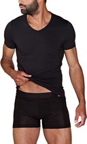 Undiemeister® T-shirt Slim Fit Zwart Col V Volcano Ash