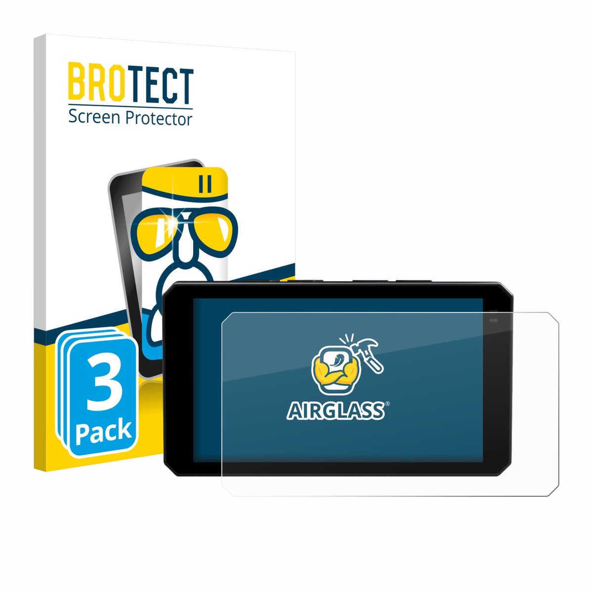 Screenprotector 3 Stuks voor Chigee AIO-6 LTE 4G Beschermglas transparant